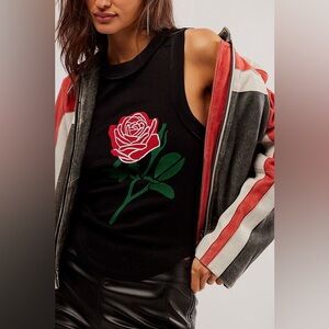 Banner Day Rose Embroidery Tank | Free People